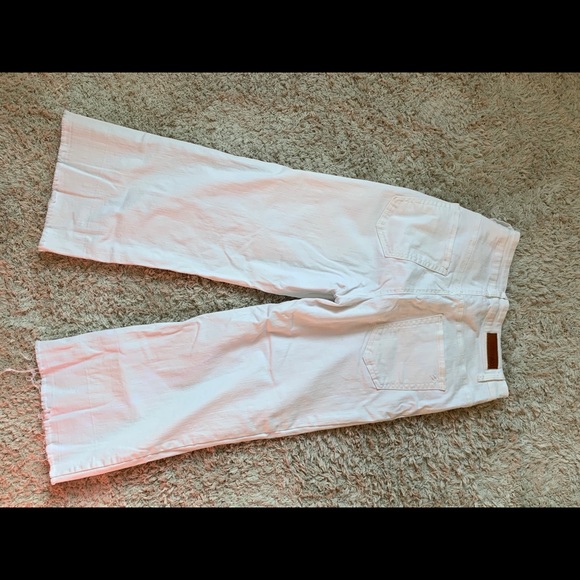 Wide Leg White High Waisted Jeans - Picture 2 of 4